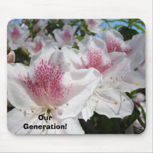 Unsere Generation! Mousepad Rosa Blume