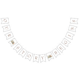 Unsere Geschichte beginnt, Buch-Themen-Junggeselli Wimpelkette