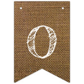 Unsere Geschichte beginnt Burlap Look Hochzeit Wimpelkette (Erste Fahne)