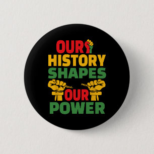 Unsere Geschichte formt unsere Zukunft Black Histo Button
