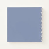 Unsere Geschichte Rustikale Blumenschrift Foto Kee Notizblock (Rückseite)