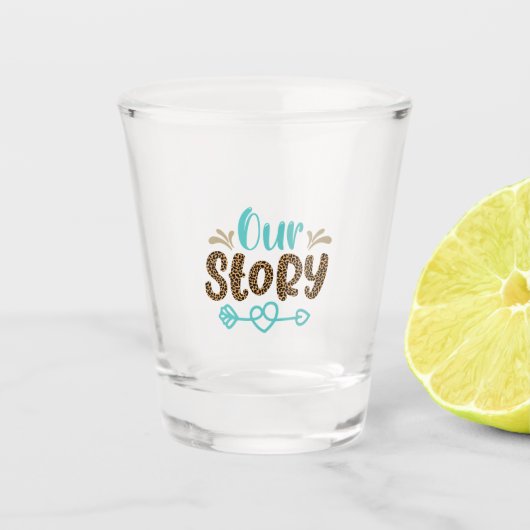 | Unsere Geschichte Schnapsglas (Vorderseite)