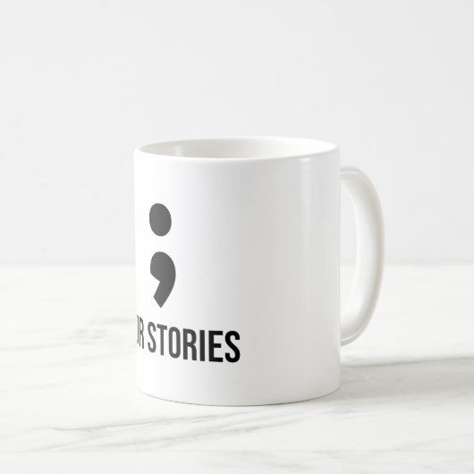 Unsere Geschichten werden nie Paare beenden, die a Kaffeetasse (VorderseiteRechts)