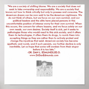 UNSERE GESELLSCHAFT IN DER BEDRÄNGNIS POSTER