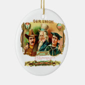 Unsere Gewerkschaft Vintage Zigarrenbox Keramikornament (Rechts)