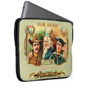 Unsere Gewerkschaft Vintage Zigarrenbox Laptopschutzhülle (Vorne Rechts)