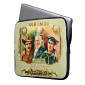 Unsere Gewerkschaft Vintage Zigarrenbox Laptopschutzhülle (Vorderseite Links)