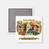 Unsere Gewerkschaft Vintage Zigarrenbox Magnet (Vorderseite/Rückseite)