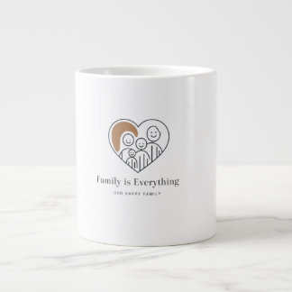 Unsere glückliche Familie Jumbo-Tasse