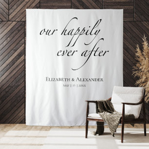 unsere glückliche Zeit Hochzeitstag Wandteppich