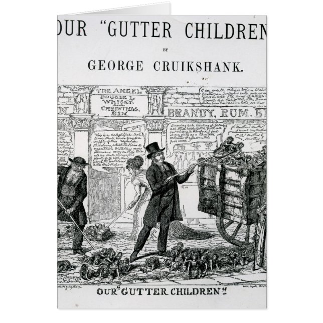 Unsere Gosse-Kinder, 1869 (Vorne)