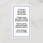 Unsere Gotteshilfe für Christen Visitenkarte (Rückseite)