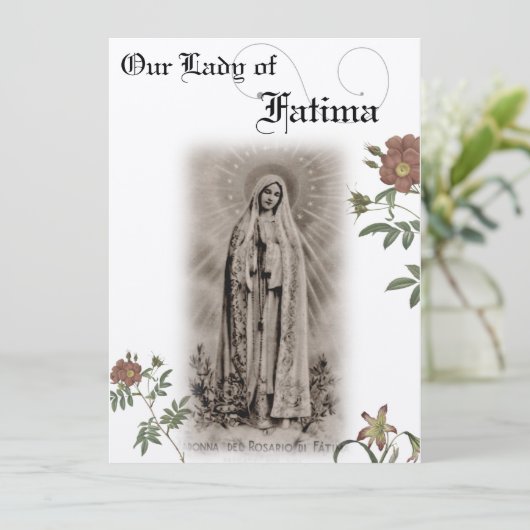 Unsere Gottesmutter-Gebetskarte Einladung (Stehend Vorderseite)