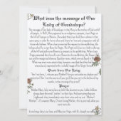 Unsere Gottesmutter-Gebetskarte Einladung (Rückseite)