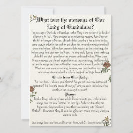 Unsere Gottesmutter-Gebetskarte Einladung