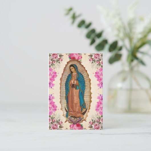 Unsere Gottesmutter-Gedenkkarte Platzkarte (Stehend Vorderseite)