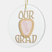 UNSERE GRAD - Gold-Foto-Rahmen Keramik Ornament (Links)