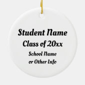 UNSERE GRAD - Gold-Foto-Rahmen Keramik Ornament (Hinten)