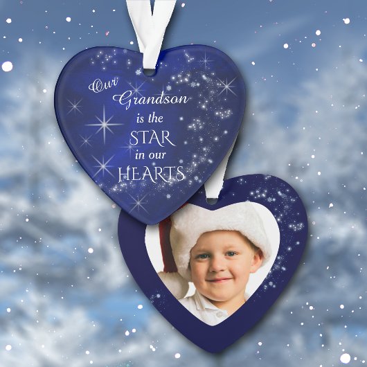 Unsere Grandson Star Fotovorlage Ornament