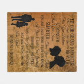 Unsere große Tochter Fleecedecke (Vorderseite (Horizontal))