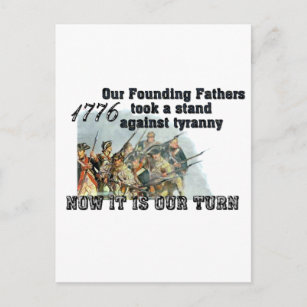 Unsere Gründerväter gegen die Tyrannei Postkarte