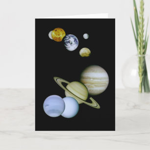 Unsere Grußkarte für das Sonnensystem Karte