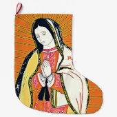 unsere Guadalupe Großer Weihnachtsstrumpf (Vorderseite)