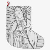 unsere Guadalupe Großer Weihnachtsstrumpf (Vorderseite)