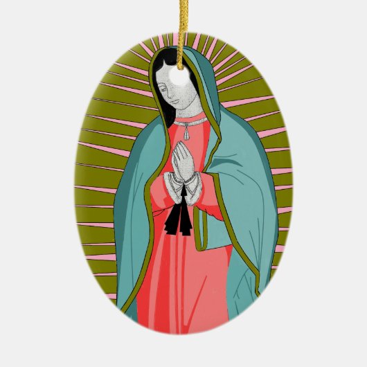 unsere Guadalupe Keramik Ornament (Vorne)