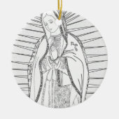 unsere Guadalupe Keramik Ornament (Vorne)