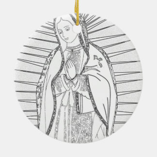 unsere Guadalupe Keramik Ornament