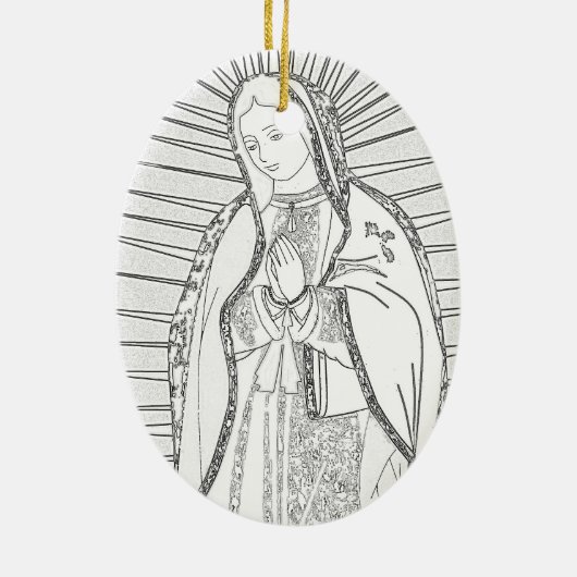 unsere Guadalupe Keramikornament (Hinten)