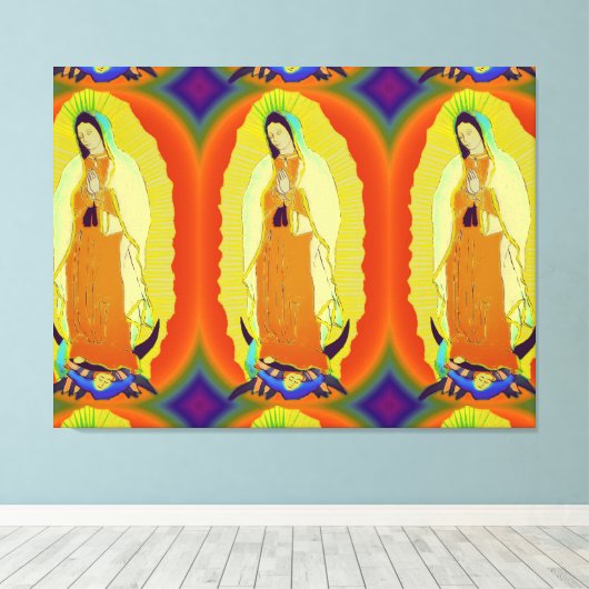 unsere Guadalupe Leinwanddruck (Insitu (Holzboden))