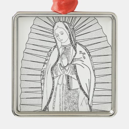 unsere Guadalupe Ornament Aus Metall (Vorne)