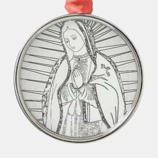 unsere Guadalupe Ornament Aus Metall