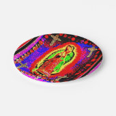 unsere Guadalupe Pappteller (Schrägansicht)