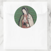 unsere Guadalupe Runder Aufkleber (Tasche)