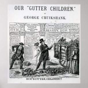 Unsere Gutter-Kinder, 1869 Poster