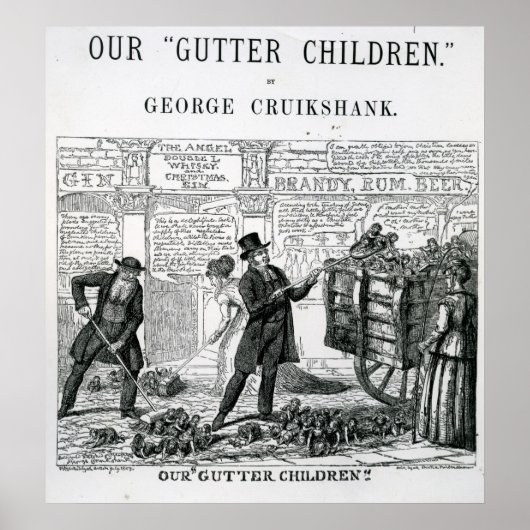 Unsere Gutter-Kinder, 1869 Poster (Vorne)