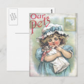 Unsere Haustiere Postkarte (Vorne/Hinten)