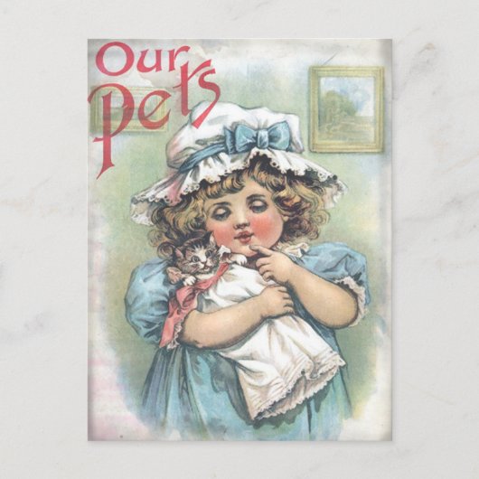 Unsere Haustiere Postkarte (Vorderseite)