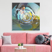 "Unsere Heimat" 24" x 24" Leinwanddruck (Insitu (Wohnzimmer))