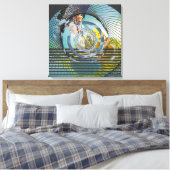 "Unsere Heimat" 24" x 24" Leinwanddruck (Insitu (Schlafzimmer))