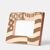 Unsere Held-Amerikanische Flagge Geätzte Rahmen (Links)