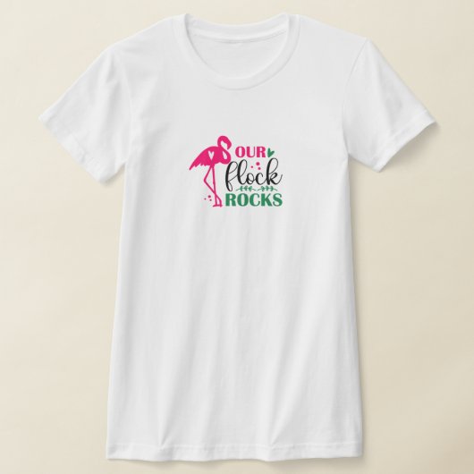 Unsere Herde Felsen Flamingo T - Shirt (Ablage )