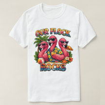 Unsere Herde rockt Lustiger Flamingo Tropical
