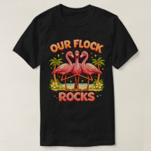 Unsere Herde rockt süße Flamingo-Passende