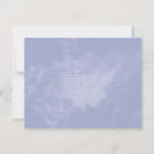 Unsere Herzen Rustic Blue Wedding Vielen Dank Dankeskarte (Rückseite)