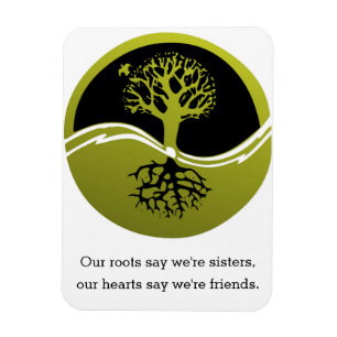 Unsere Herzen sagen, dass wir Freunde sind Magnet