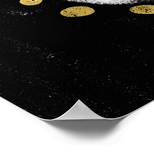 Unsere Herzen waren Gold Poster Wall Art (Ecke)